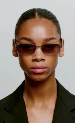 A. Kjærbede Solbriller - Noah - Silver Striped Horn