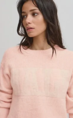 BALL Original Striktrøje - Stacy - Mauve Chalk Melange