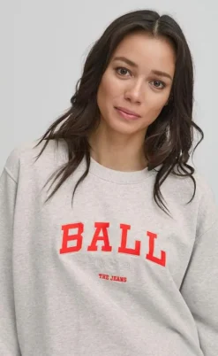 BALL Original Sweatshirt - Taylor - Medium Grey w. Mistful Mauve