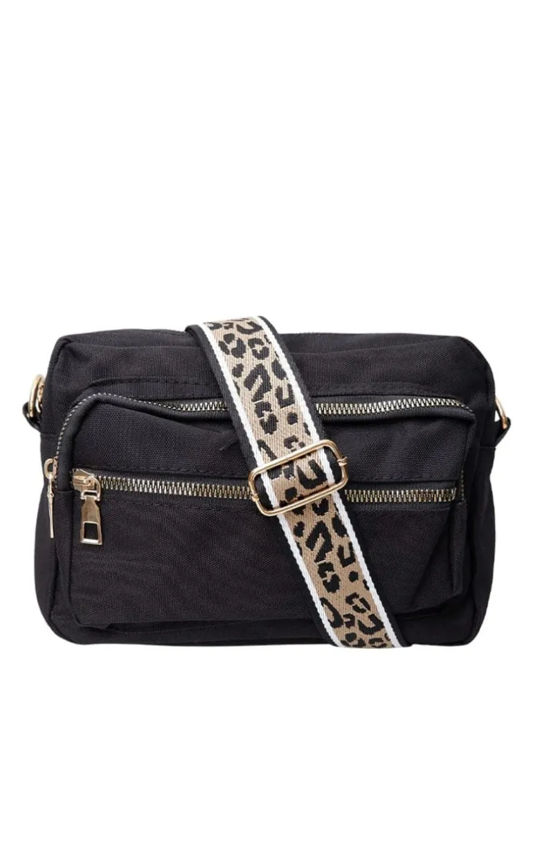 Black Color Taske - Vanda - Black w. Leo