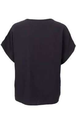 Black Colour Bluse - Samos - Black