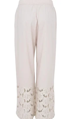 Black Colour Bukser - Nelly Flower - Champagne