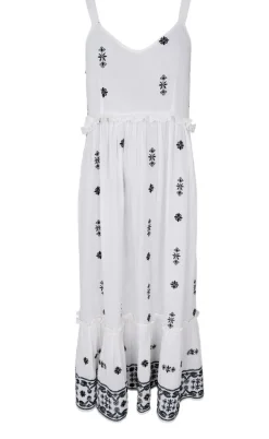 Black Colour Kjole - Bali - White