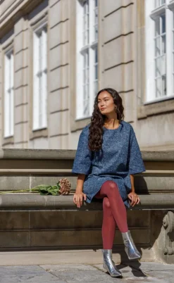 Black Colour Kjole - Denise - Denim