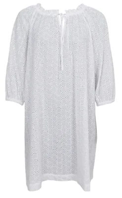 Black Colour Kjole - Frida - White