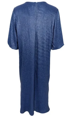 Black Colour Kjole - Glossy - Blue