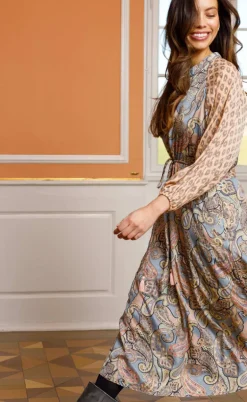 Black Colour Kjole - Luna Raglan - Paradise Sky Mix