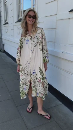 Black Colour Kjole - Zennia - Champagne