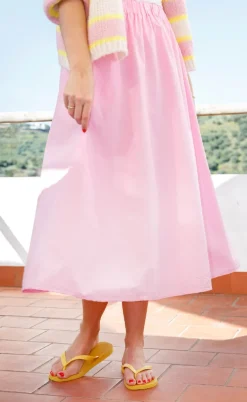 Black Colour Nederdel - Abbie - Powder Rose