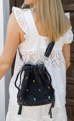 Black Colour Taske - Tulip - Black