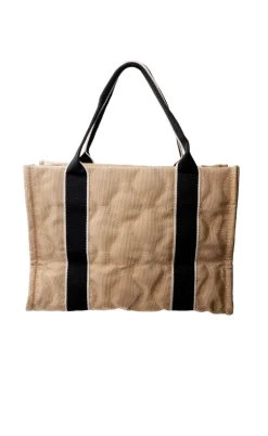 Black Colour Taske - Vanda Tote - Sand