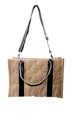 Black Colour Taske - Vanda Tote - Sand