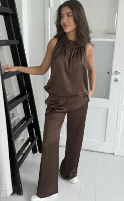 Continue Bukser - Roberta - Brown