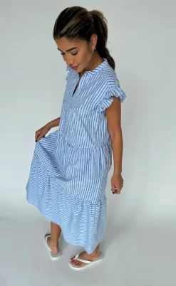 Continue Kjole - Bea - Blue Stripe