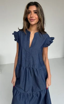 Continue Kjole - Bea Long - Dark Blue Chambre