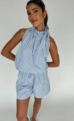 Continue Shorts - Lis - Blue Stripe