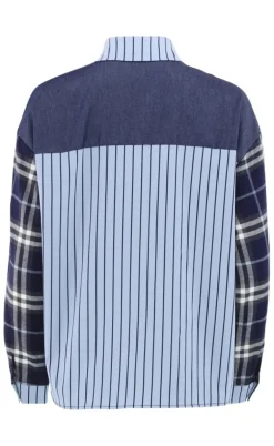 Continue Skjorte - Alice Mix - Blue Check