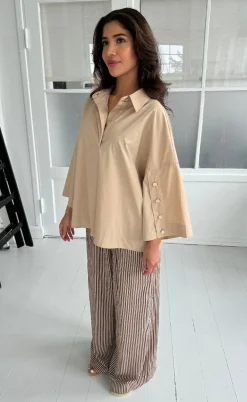 Continue Skjorte - Klara - Nougat