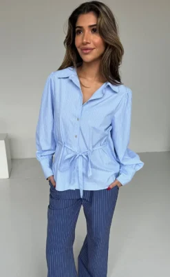 Continue Skjorte - Triana - Blue Stripe