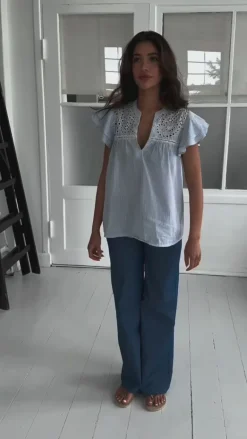 Continue Top - Christel - Blue Stripe