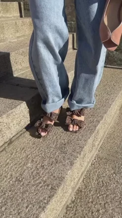 Copenhagen Shoes Ballerina - Like A Melody - Papaya/Gold