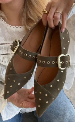 Copenhagen Shoes Ballerinaer - Be Sure - Army