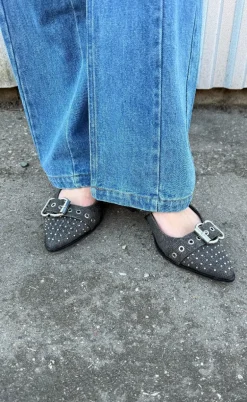 Copenhagen Shoes Ballerinaer - Future Vibes - Black Denim