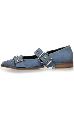 Copenhagen Shoes Ballerinaer - Future Vibes - Blue Denim