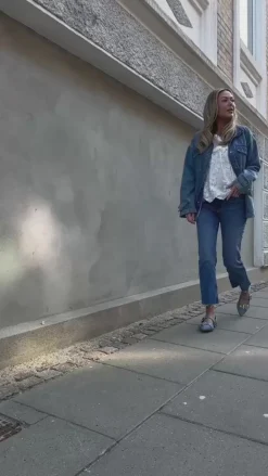 Copenhagen Shoes Ballerinaer - Future Vibes - Blue Denim