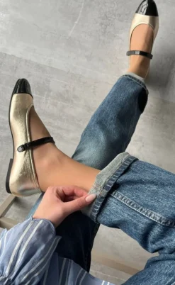 Copenhagen Shoes Ballerinaer - Love For A Reason - Gold