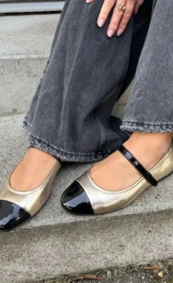 Copenhagen Shoes Ballerinaer - Love For A Reason - Gold