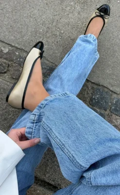 Copenhagen Shoes Ballerinaer - My Own Ballerinas - Gold/Black