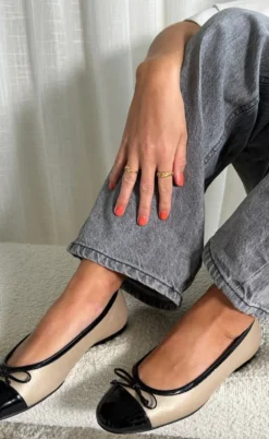 Copenhagen Shoes Ballerinaer - My Own Ballerinas - Gold/Black