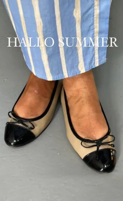 Copenhagen Shoes Ballerinaer - My Own Ballerinas - Gold/Black