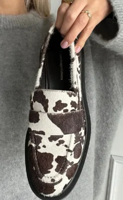 Copenhagen Shoes Loafers - Celina - White/Brown