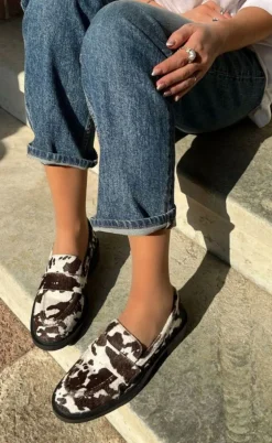 Copenhagen Shoes Loafers - Celina - White/Brown