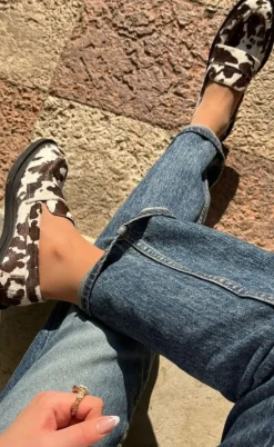 Copenhagen Shoes Loafers - Celina - White/Brown