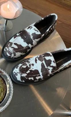 Copenhagen Shoes Loafers - Celina - White/Brown