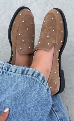 Copenhagen Shoes Loafers - Pearl Lovers Suede - Cappuccino