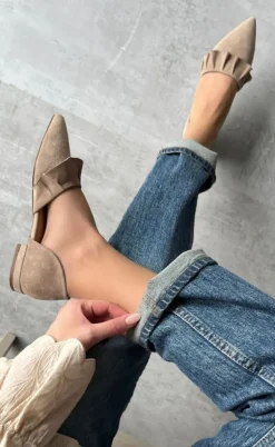 Copenhagen Shoes Loafers / Ballerina - New Romance Suede - Beige