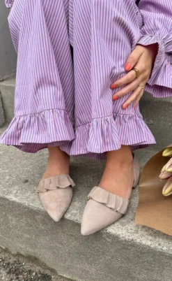 Copenhagen Shoes Loafers / Ballerina - New Romance Suede - Beige