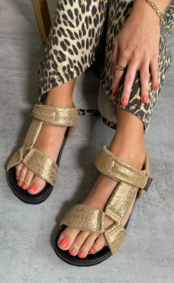 Copenhagen Shoes Sandaler - Carrie Moon - Gold Snake