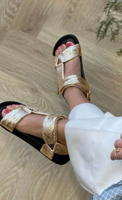 Copenhagen Shoes Sandaler - Carrie Moon - Gold Snake