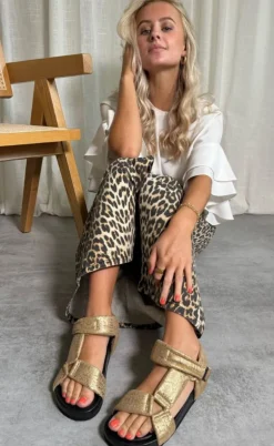 Copenhagen Shoes Sandaler - Carrie Moon - Gold Snake