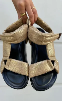 Copenhagen Shoes Sandaler - Carrie Moon - Gold Snake