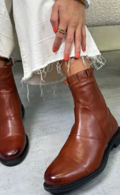 Copenhagen Shoes Støvle - Margaret - Cognac