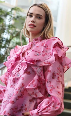 Cras Bluse - Sylvia - Pink Roses