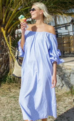 Cras Kjole - Ita - Blue Stripe