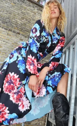 Cras Kjole - Lara - Black Blossom