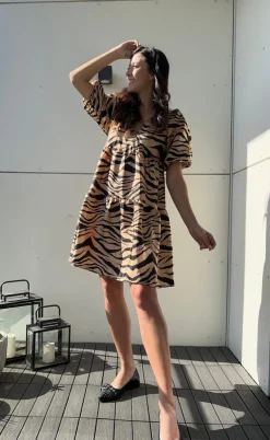 Cras Kjole - Leia - Zebra Almond